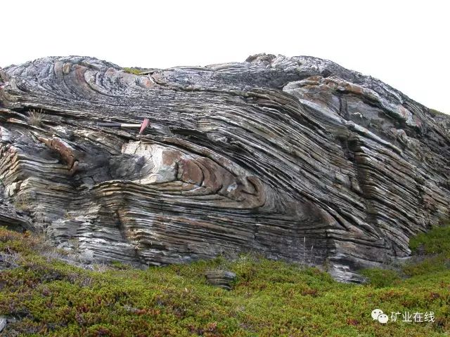 平卧褶皱,位於挪威北部山脉.