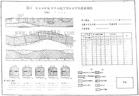 三,素描图与地质记录表分别整理,但合并装订时,其格式如图2及