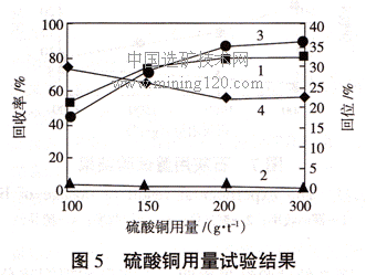 从选矿尾矿中回收有价元素的试验