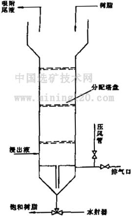 图5  c-s离子交换塔示意图