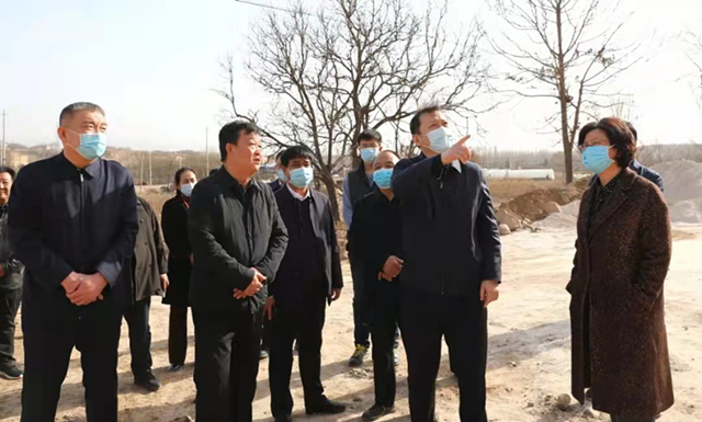 临汾市委常委常务副市长王渊到翼城县检查指导唐兴镇东关村黄土崩塌